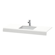 Duravit Console de lavabo DuraStyle 80-200x55x10 cm, 1 découpe, blanc mat