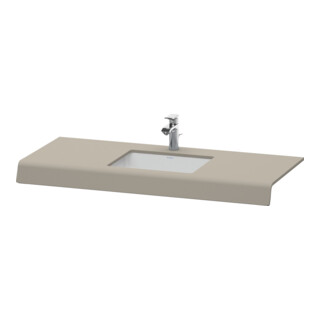 Duravit Console de lavabo DuraStyle 80-200x55x10cm, 1 découpe, basalt mat