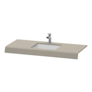 Duravit Console de lavabo DuraStyle 80-200x55x10cm, 1 découpe, basalt mat