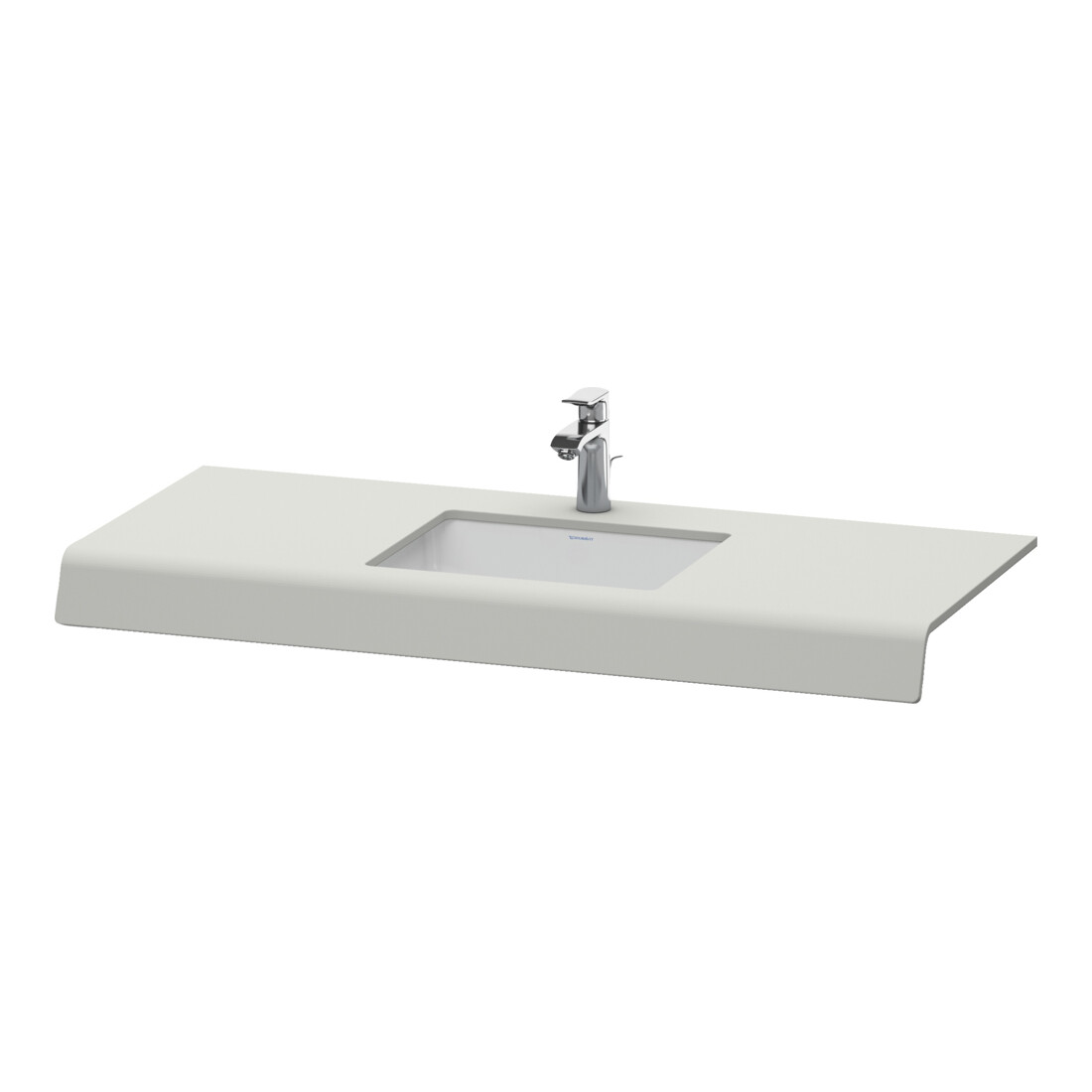 Duravit Console de lavabo DuraStyle 80-200x55x10cm, 1 découpe, béton mat