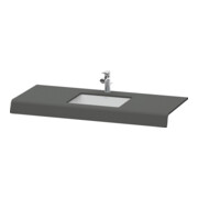 Duravit Console de lavabo DuraStyle 80-200x55x10cm, 1 découpe, graphite mat