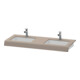 Duravit Console de lavabo DuraStyle 80-200x55x10cm, 2 découpes, basalte mat-1