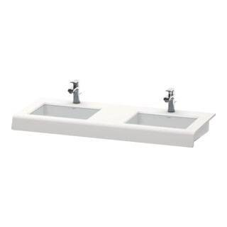 Duravit Console de lavabo DuraStyle 80-200x55x10cm, 2 découpes, blanc brillant