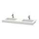 Duravit Console de lavabo DuraStyle 80-200x55x10cm, 2 découpes, blanc mat-1