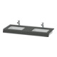 Duravit Console de lavabo DuraStyle 80-200x55x10cm, 2 découpes, graphite mat-1