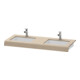 Duravit Console de lavabo DuraStyle 80-200x55x10cm, 2 découpes, lin-1