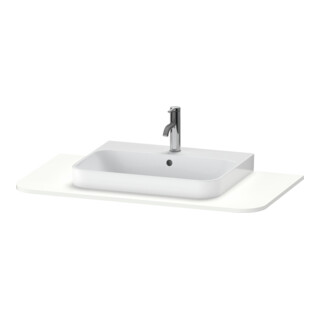 Duravit Console de lavabo Happy D.2 Plus 100x55 cm, 1 découpe, blanc mat soyeux