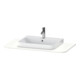 Duravit Console de lavabo Happy D.2 Plus 100x55 cm, 1 découpe, blanc mat soyeux-1