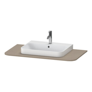 Duravit Console de lavabo Happy D.2 Plus 100x55 cm, 1 découpe, lin