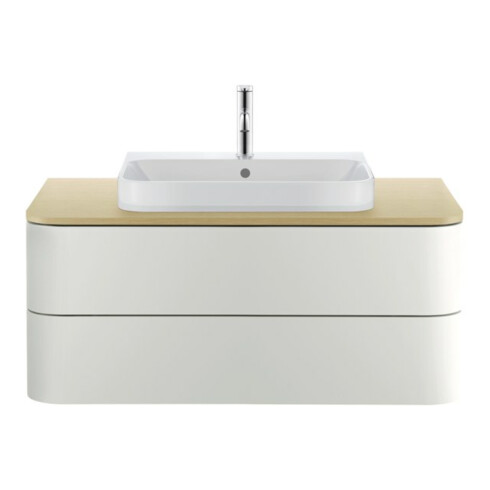 Duravit Console de lavabo Happy D.2 Plus 100x55cm, 1 découpe, chêne méditerranéen