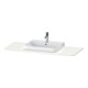 Duravit Console de lavabo Happy D.2 Plus 130x55 cm, 1 découpe, blanc brillant-1