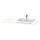 Duravit Console de lavabo Happy D.2 Plus 130x55 cm, 1 découpe, bonde droite, blanc mat-1