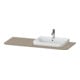 Duravit Console de lavabo Happy D.2 Plus 130x55 cm, 1 découpe, droite, lin-1