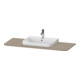 Duravit Console de lavabo Happy D.2 Plus 130x55 cm, 1 découpe, lin-1