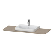 Duravit Console de lavabo Happy D.2 Plus 130x55 cm, 1 découpe, lin