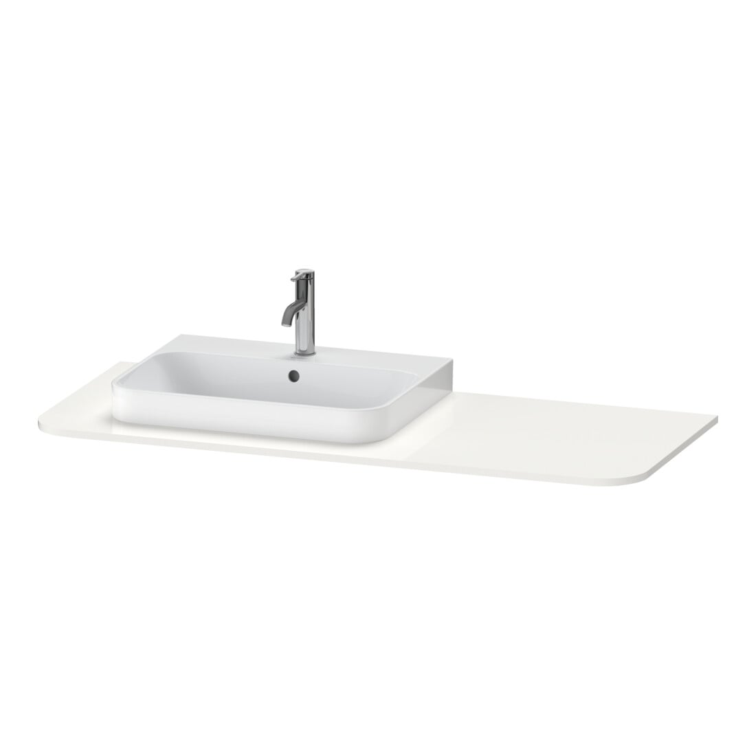 Duravit Console de lavabo Happy D.2 Plus 130x55 cm, 1 découpe, lin