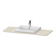 Duravit Console de lavabo Happy D.2 Plus 130x55 cm, 1 trou, baignoire, taupe mat-1