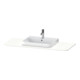 Duravit Console de lavabo Happy D.2 Plus 130x55 cm, 1 trou, blanc mat-1