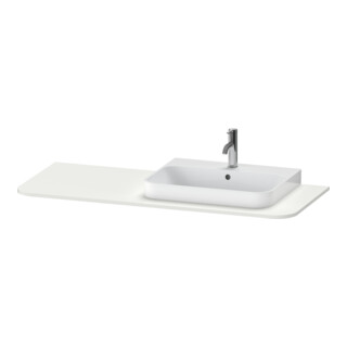 Duravit Console de lavabo Happy D.2 Plus 130x55 cm, avec 1 AS, B droite, Nord blanc mat