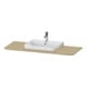 Duravit Console de lavabo Happy D.2 Plus 130x55 cm, avec 1 trou, mitigeur, méditerranée Ei-1