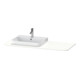 Duravit Console de lavabo Happy D.2 Plus 130x55cm, 1 découpe, gauche, blanc mat-1