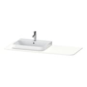 Duravit Console de lavabo Happy D.2 Plus 130x55cm, 1 découpe, gauche, blanc mat