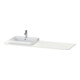 Duravit Console de lavabo Happy D.2 Plus 160x55 cm, 1 AS, gauche, blanc mat nordique-1