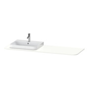 Duravit Console de lavabo Happy D.2 Plus 160x55 cm, 1 découpe, cuvette gauche, blanc mat