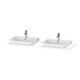 Duravit Console de lavabo Happy D.2 Plus 160x55 cm, 2 découpes, blanc supermat-1