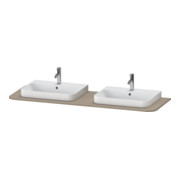 Duravit Console de lavabo Happy D.2 Plus 160x55 cm, 2 découpes, lin