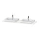 Duravit Console de lavabo Happy D.2 Plus 160x55 cm, 2 trous, blanc nord mat-1