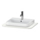 Duravit Console de lavabo Happy D.2 Plus 65x48 cm, 1 découpe, Nord blanc mat soyeux-1