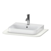 Duravit Console de lavabo Happy D.2 Plus 65x48 cm, 1 découpe, Nord blanc mat soyeux
