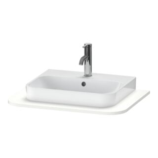 Duravit Console de lavabo Happy D.2 Plus 65x48cm, 1 découpe, blanc supermat