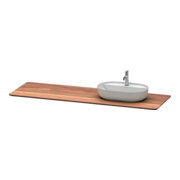Duravit Console de lavabo Luv 178,3x59,5x2,5 cm, chêne, avec 1 trou, droite, naturel
