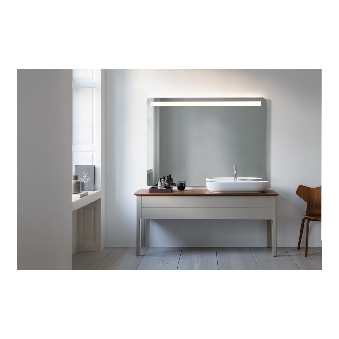 Duravit Console de lavabo Luv 178,3x59,5x2,5 cm, chêne, avec 1 trou, droite, naturel
