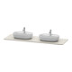 Duravit Console de lavabo Luv 178,3x59,5x2cm, Quartz, 2 trous, surface structurée-1