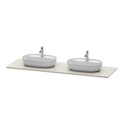 Duravit Console de lavabo Luv 178,3x59,5x2cm, Quartz, 2 trous, surface structurée