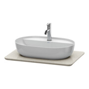 Duravit Console de lavabo Luv 68,8x47,5x2 cm, quartz, 1 trou, structuré
