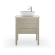 Duravit Console de lavabo Luv 68,8x47,5x2 cm, quartz, avec 1 trou, blanc structuré-4