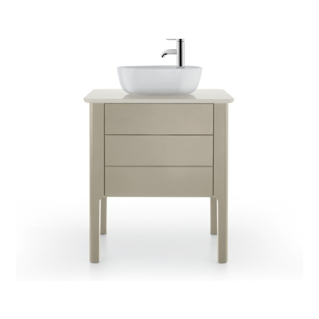 Duravit Console de lavabo Luv 68,8x47,5x2 cm, quartz, avec 1 trou, blanc structuré