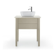 Duravit Console de lavabo Luv 68,8x47,5x2 cm, quartz, avec 1 trou, blanc structuré-5