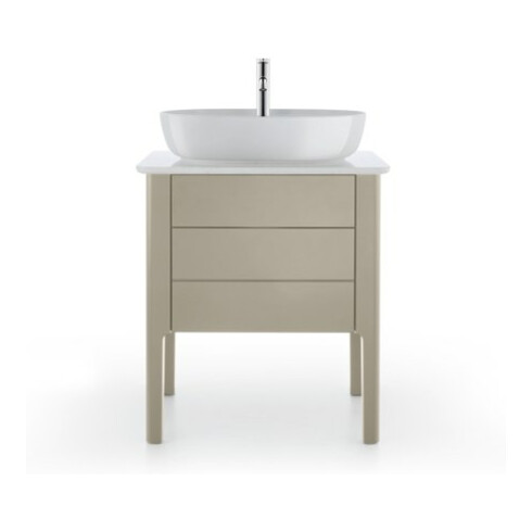 Duravit Console de lavabo Luv 68,8x47,5x2 cm, quartz, avec 1 trou, blanc structuré