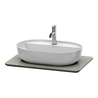 Duravit Console de lavabo Luv 68,8x47,5x2 cm, quartz, avec 1 trou, surface structurée