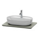 Duravit Console de lavabo Luv 68,8x47,5x2 cm, quartz, avec 1 trou, surface structurée-1