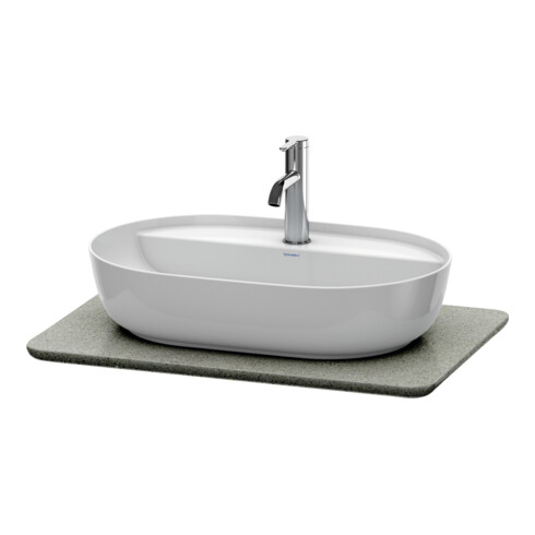 Duravit Console de lavabo Luv 68,8x47,5x2 cm, quartz, avec 1 trou, surface structurée