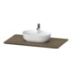 Duravit Console de lavabo Luv 98,8x59,5x2,5 cm, bois, avec 1 tiroir, noyer-1