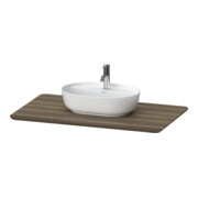 Duravit Console de lavabo Luv 98,8x59,5x2,5 cm, bois, avec 1 tiroir, noyer-5