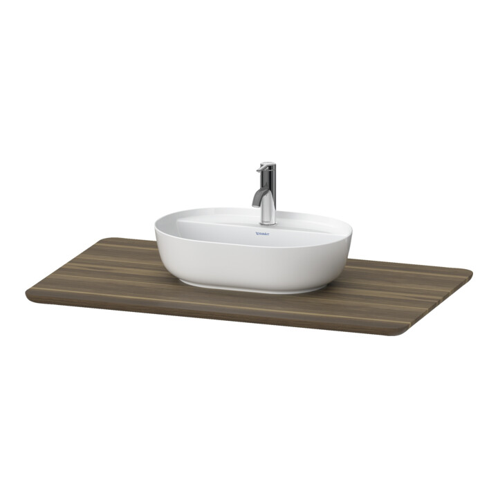 Duravit Console de lavabo Luv 98,8x59,5x2,5 cm, bois, avec 1 tiroir, noyer