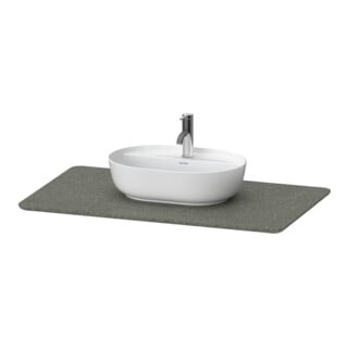 Duravit Console de lavabo Luv 98,8x59,5x2 cm, quartz, 1 trou, surface structurée